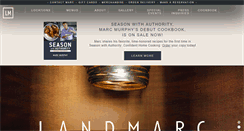 Desktop Screenshot of landmarc-restaurant.com